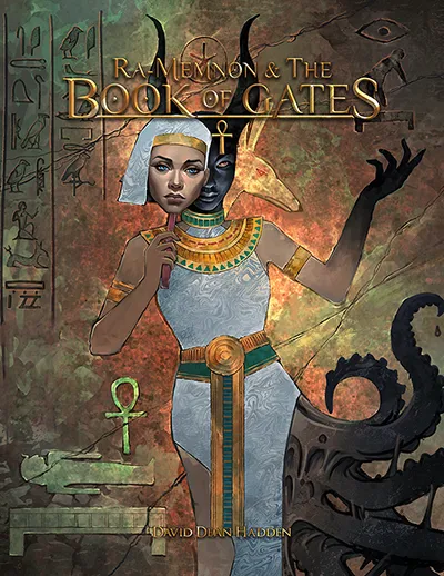 book cover of the ra-memnon and the book of gates adventure module by orthane productions