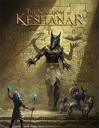 book cover of the kingdom of keshanar 5e campaign setting sourcebook