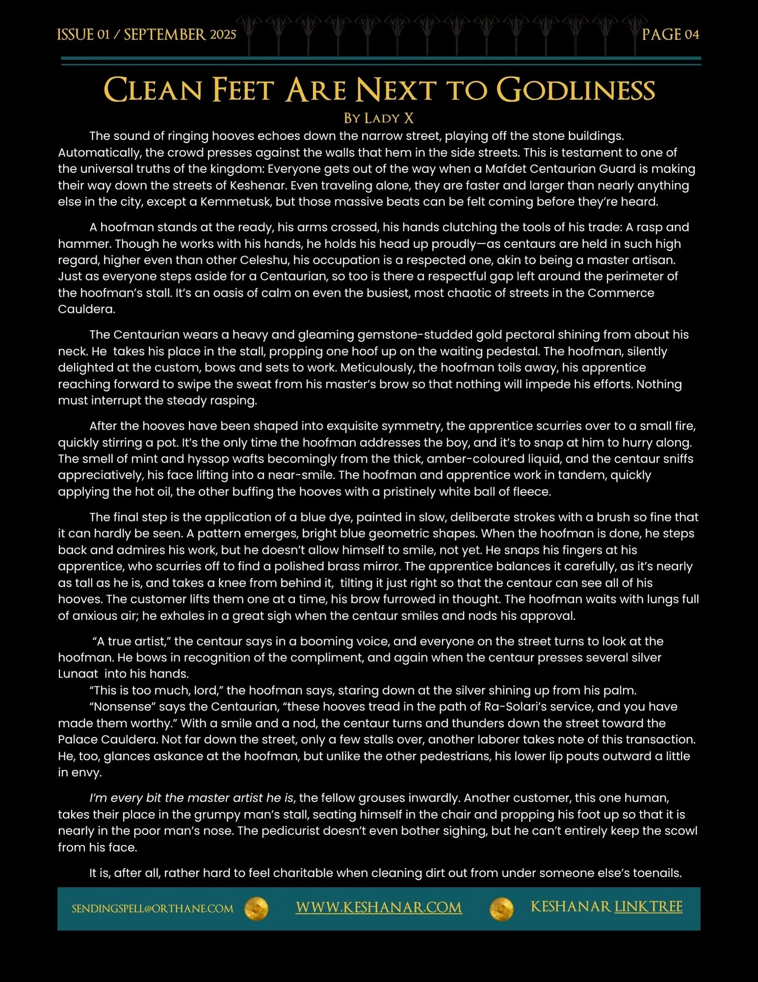 keshanar Newsletter - Oct. 2025